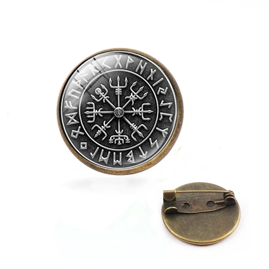 Викинги Valknut Talisman Брошь ретро брошь викинга коллекция скрученные фибула Penannular Pin