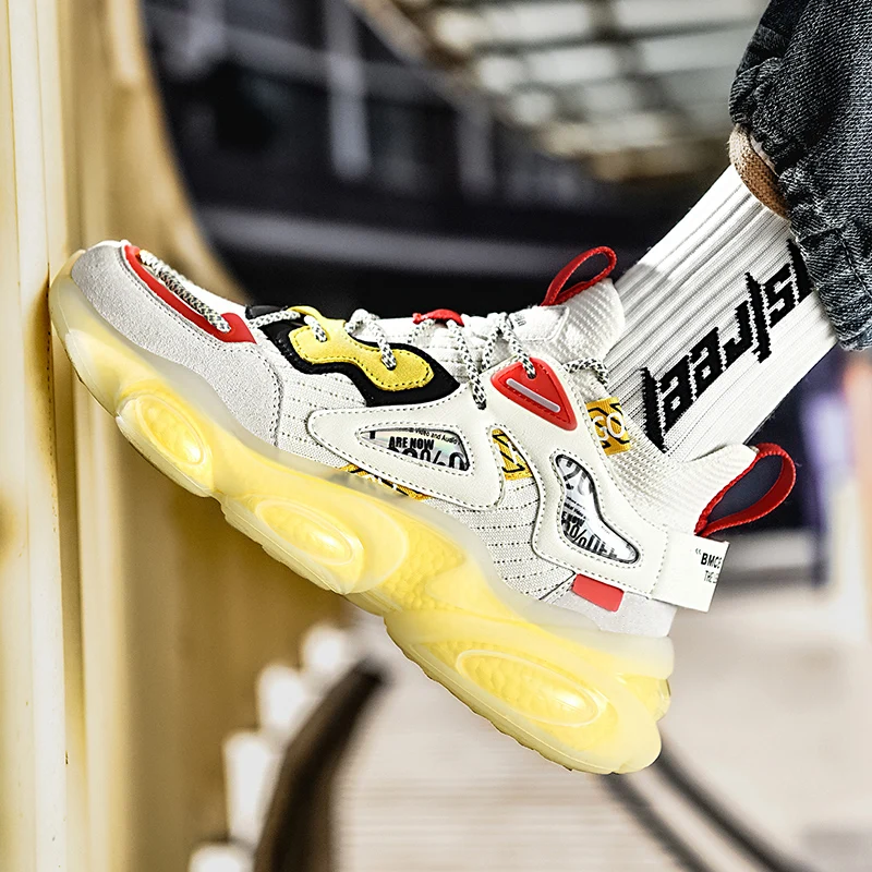 Мужская повседневная обувь tenis Роскошная Кроссовки Обувь белого цвета Модные