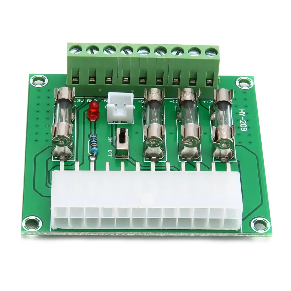 24/20 pin ATX компьютерный ПК блок питания Breakout плата адаптер модуль расширения DIY