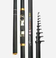 high carbon 3 6m 7 2m rock fishing rod telescopic feeder rod surf spinning ultra light fishing tackle olta colorful guide b044