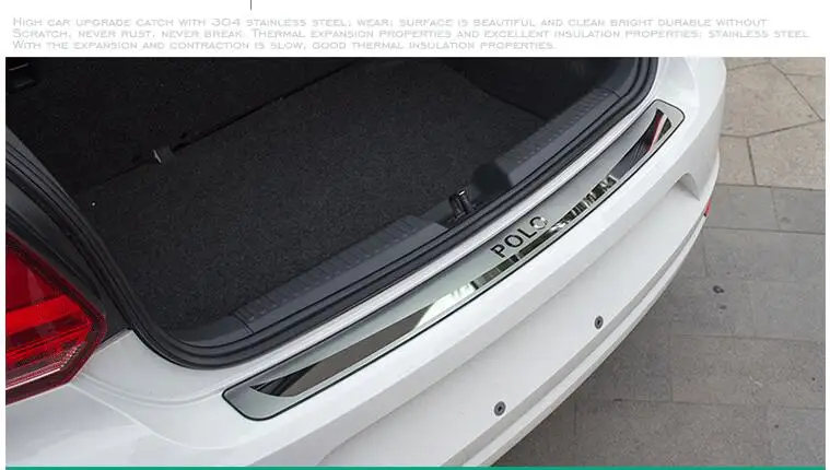 Защитная накладка на задний багажник для Volkswagen POLO 2012 2013 2014 2015 хэтчбек