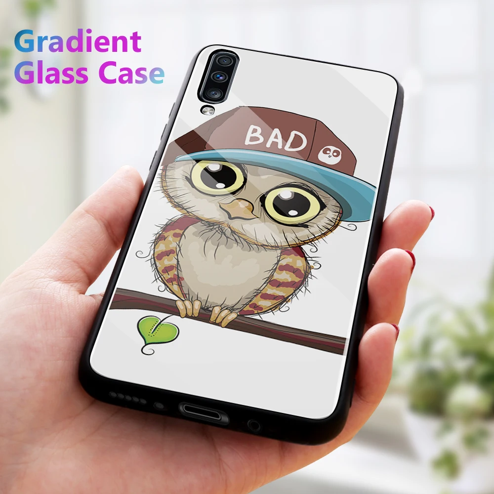 Чехол-накладка для Samsung Galaxy A71 A51 A50S A30S A70 A50 A30 A20 A10 S10e S10 Plus из закаленного стекла |