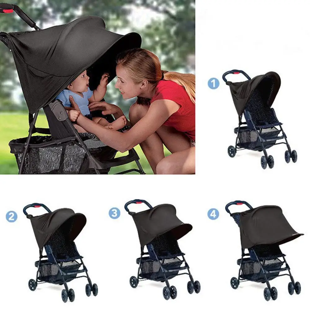 

Baby Stroller Shade Blocks 99% UV UVB Anti Sun Rays Cover Baby Car Awning Rain Tent Multifunctional Sunshine Stroller Protection