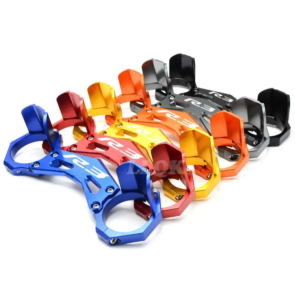 Аксессуары для мотоциклов YAMAHA R25 R3 2015 16 17 2018 CNC передняя вилка кронштейн