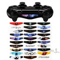 extremerate game skull wrap sticker led light bar decal for ps4 slim pro controller 30 pcs