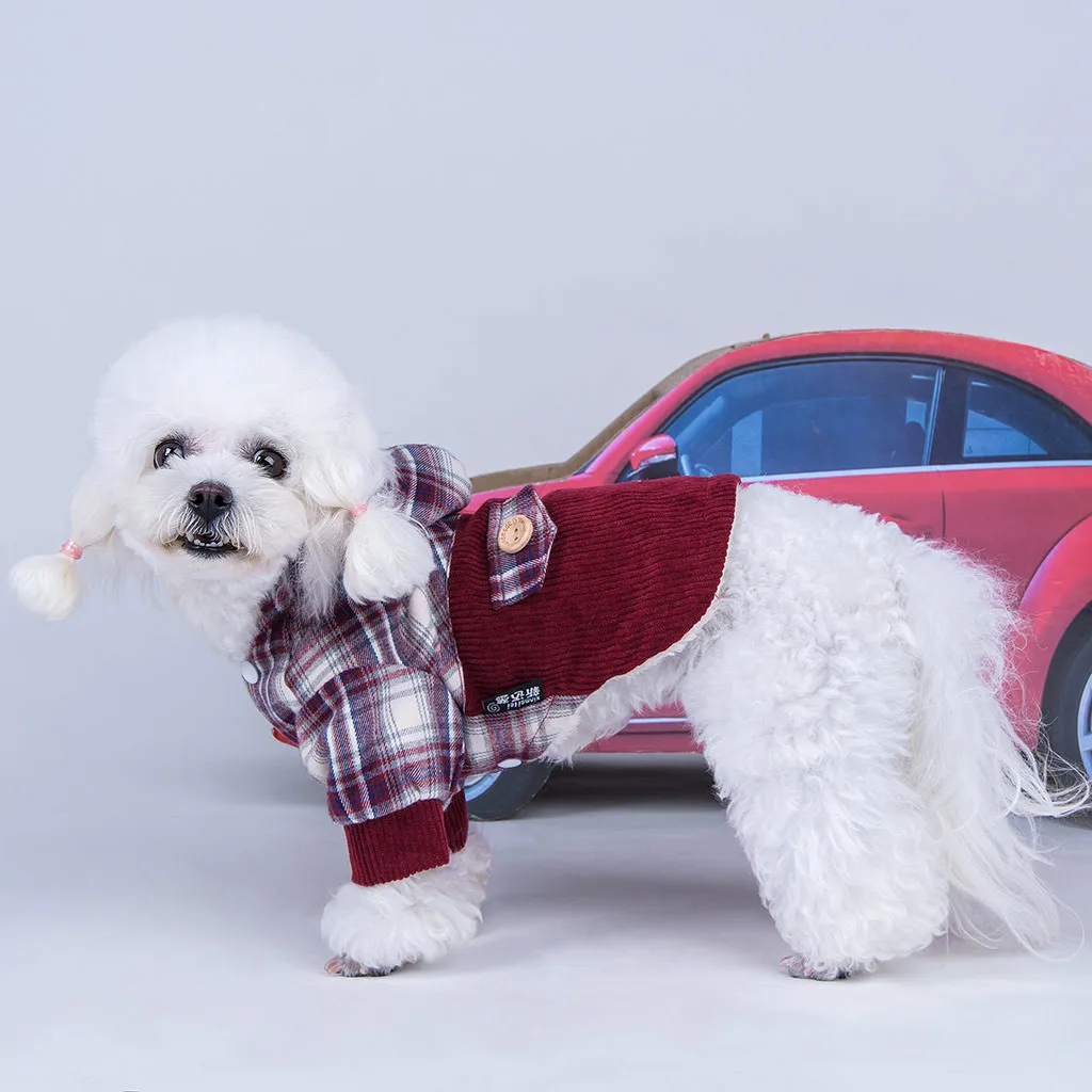 2019 рубашка для собак и кошек ветрозащитный Теплый жилет зимняя одежда куртка