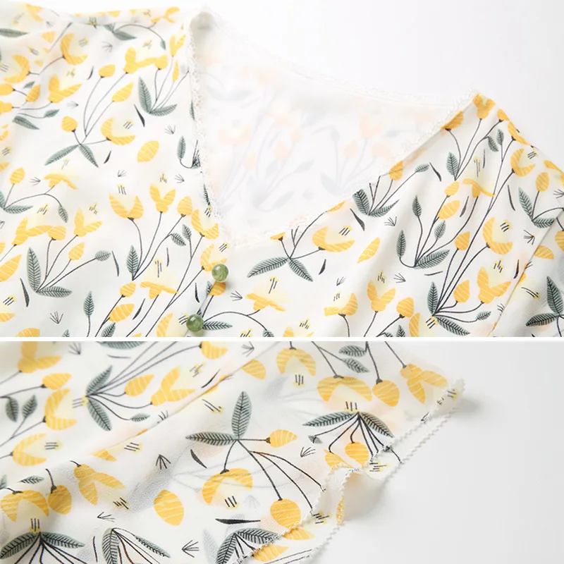 

Only Plus Sleeveless Chiffon Dress Office Lady Sashe Floral Slim Party Printed Long Dress Elegant V-Neck Button Yellow Vestidos