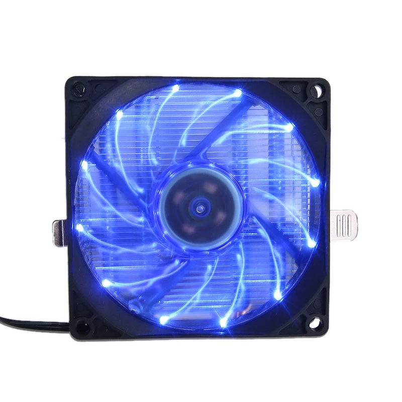 4 теплопроводов холодильник Процессор кулер 3Pin PWM светодиодный 90 мм охлаждающий