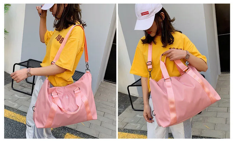 Wobag модная розовая спортивная женская сумка для занятий йогой, тренировочная сумка для отдыха на открытом воздухе, повседневная дорожная сумка