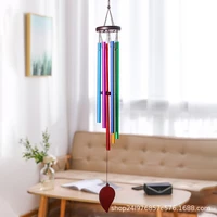 pine metal six color aluminum pipe wind bell hanging crafts home shop decoration