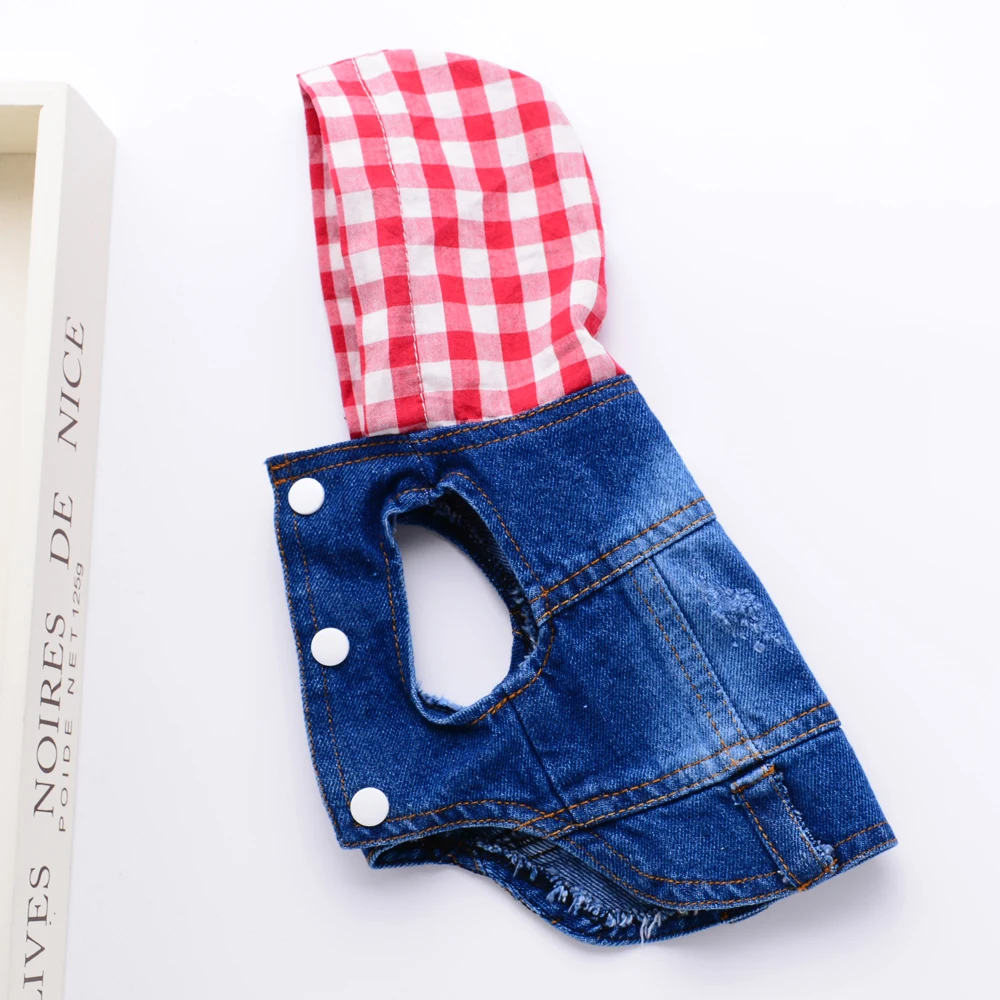 Ковбойская Толстовка для маленькой собаки джинсовая куртка собак одежда кошек