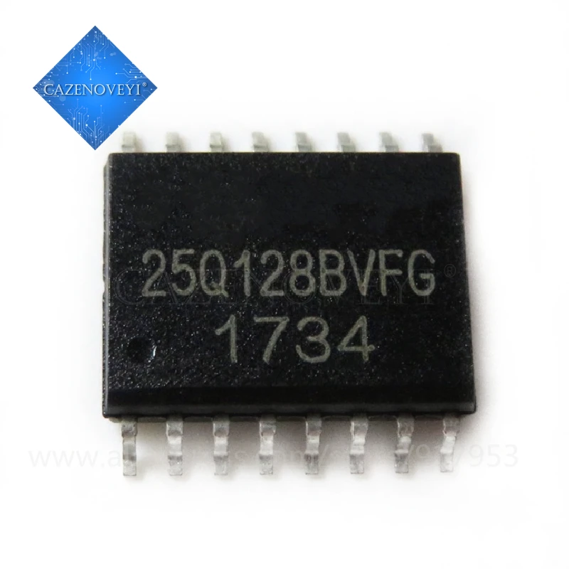 5 шт./лот W25Q128BVFG 25Q128BVFG 25Q128 128M X 1 SPI автобус серийный EEPROM SOP16 в наличии|Интегральные