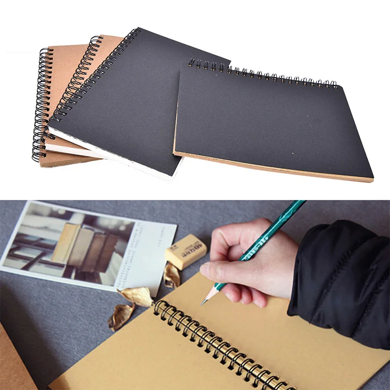 

Blank Sketchbook Drawing Painting Graffiti Diary Soft Cover Blank Paper Notebook Memo Pad Scrapbook School Office Stationery