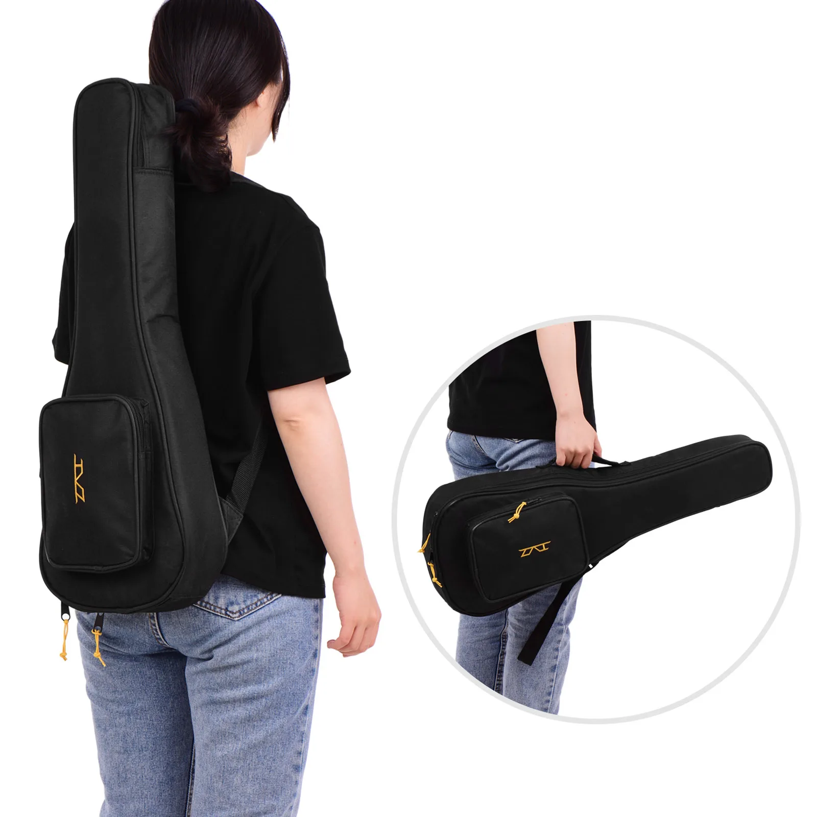 

Jaoques 23 Inch Concert Ukulele Kit 4 String Acoustic Beginner Hawai Ukelele Uke Wood Pattern Carved Top Engineered Wood