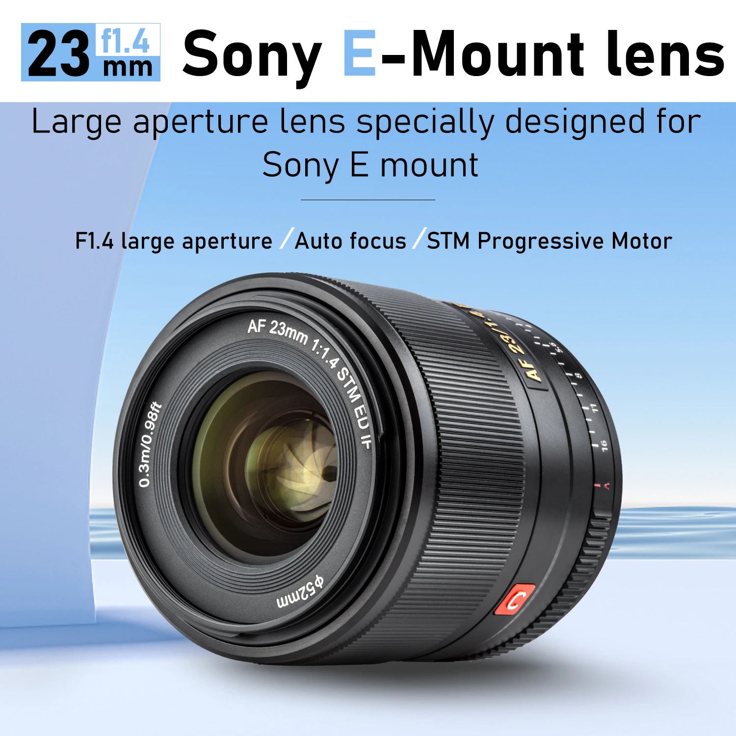 Viltrox 23 мм F1.4 объектив с автофокусом портретный широкоугольный большой диафрагмой