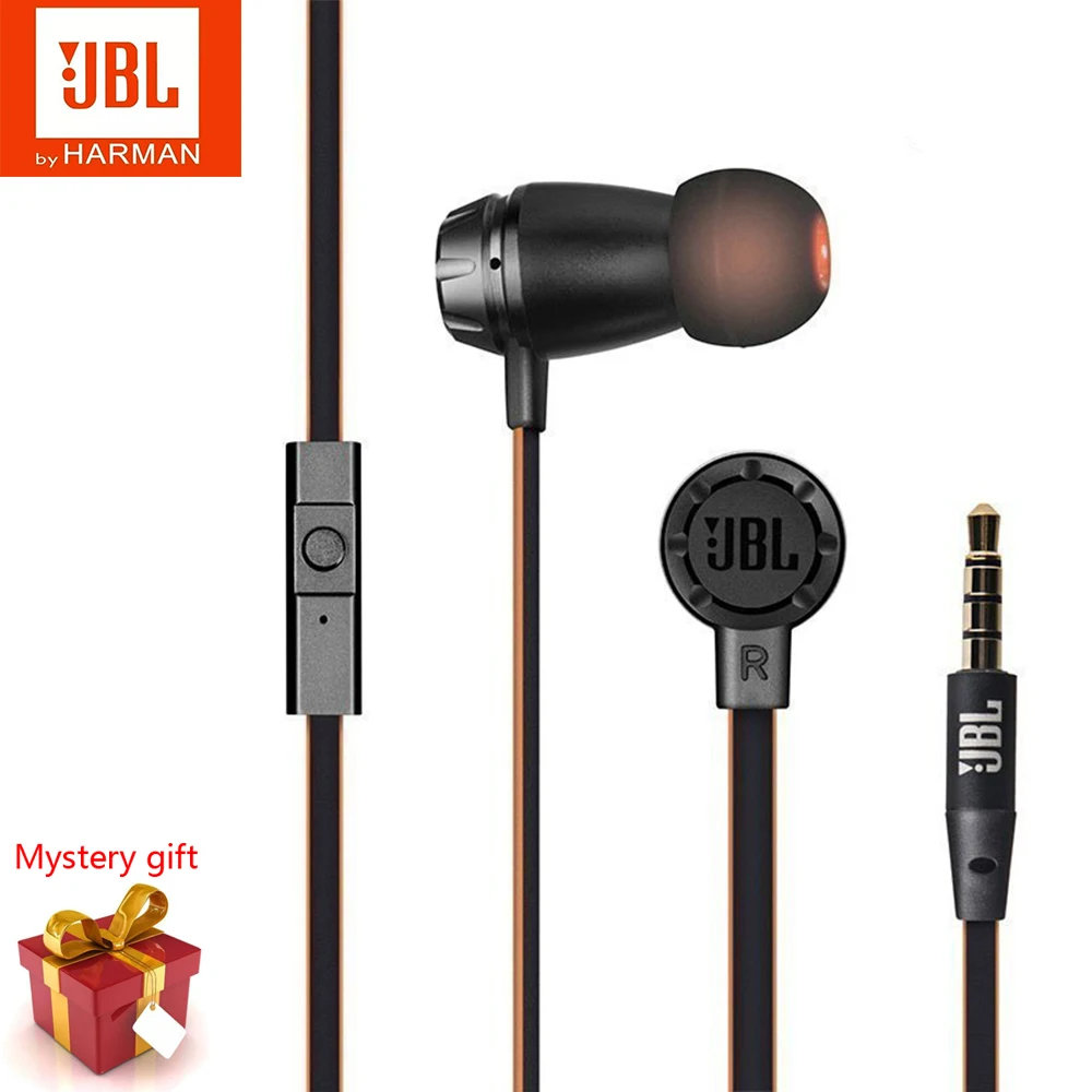 Новинка оригинальные наушники вкладыши JBL T380A 3 5 мм проводные стереонаушники с