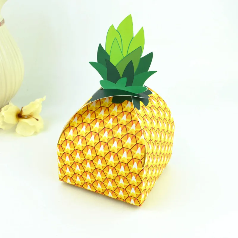 10 шт ананас конфеты коробка Тутти фрукти день рождения Гавайи тропические