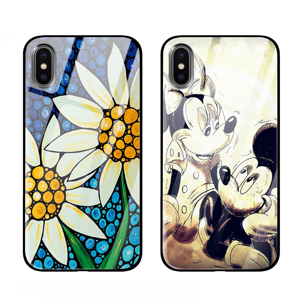 Минималистичный абстрактный для iPhone 5 5S 6 6s 7 8 Plus X XS XR 11 Pro макс. закаленное стекло