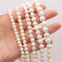 natural freshwater pearl beads near round fine pearls punch loose beads for diy women elegant bracelet necklace jewelry making