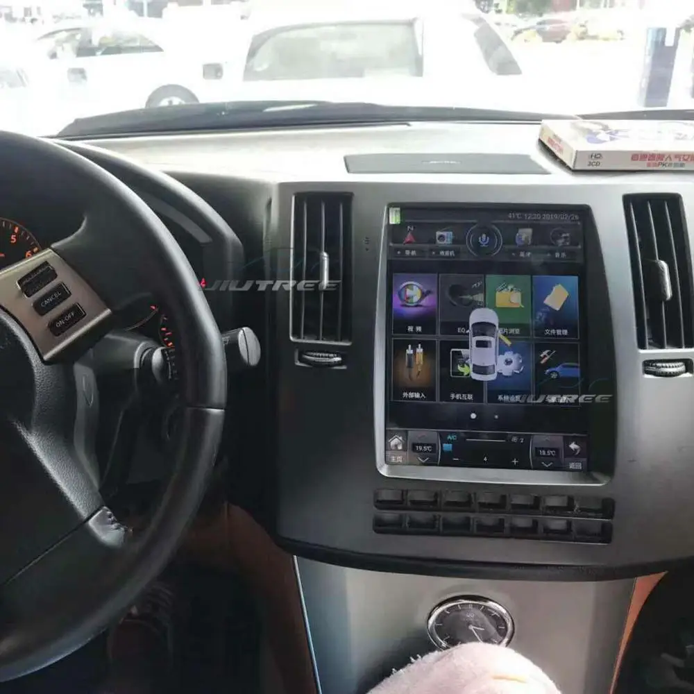 Штатная магнитола для Инфинити ФХ35 Экран Тесла Стиль For Infiniti FX35 2008 2009 2010 Tesla screen style