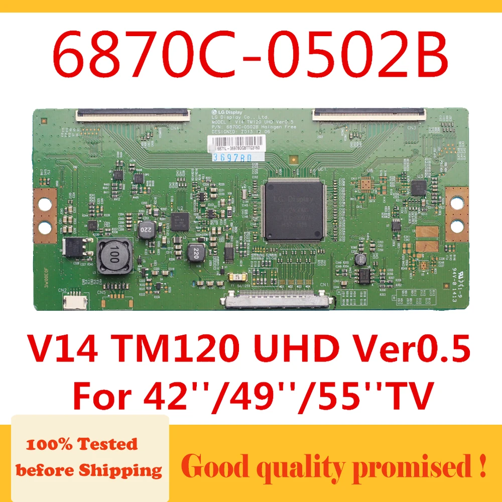 Tcon-لوحة تلفزيون ، لوحة 6870C-0502B V14 TM120 UHD Ver0.5 42 ''49'' 55 ''لـ LG .. الخ. لوحة منطقية t-con 6870C 0502B, أصلية