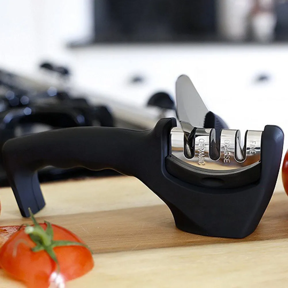 3-прорезы для ручки точилка с противоскользящим резиновым покрытием стальных и