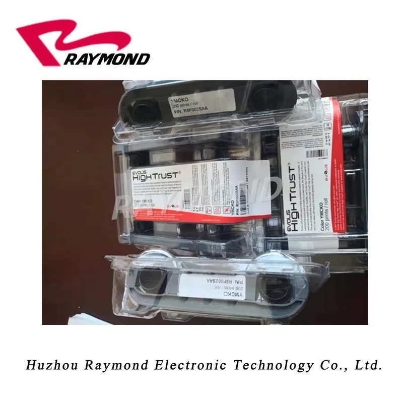 Оригинальная цветная лента Evolis R5F002SAA YMCKO 200 принты ленты для принтера evolis
