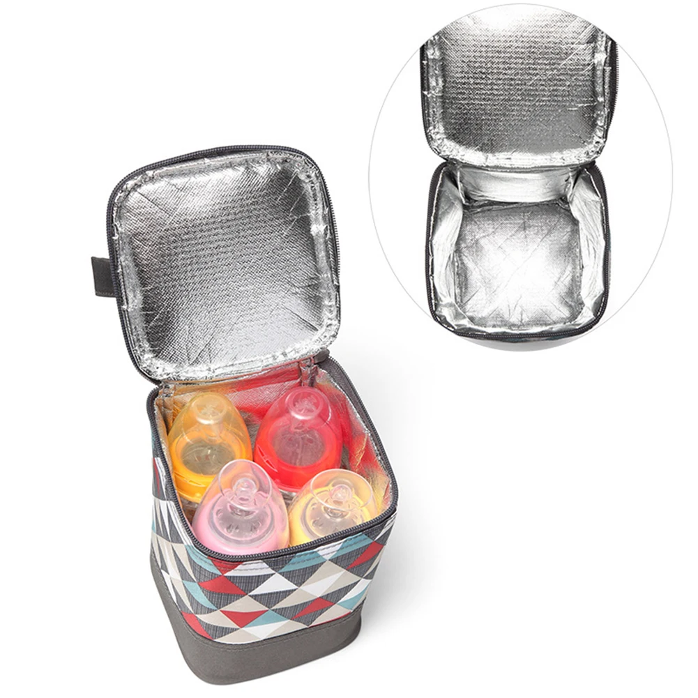 Переносная теплая Модная термоизоляционная сумка для хранения грудного молока