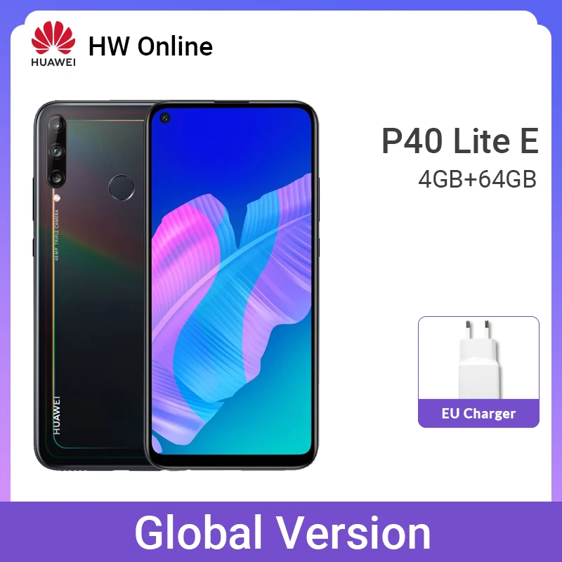HUAWEI P40 Lite E 4 Гб 64 48MP тройной AI камера 6 39 &quotFullView мобильный телефон 4000 мА/ч датчик
