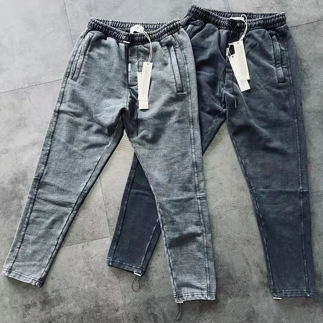 

Vintage Represent Sweatpants Men Women High-Quality Nice Washed Heavy Fabric Represent Pants Drawstring Cargo Overalls KZ661