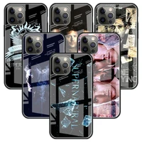 supernatural tv show glass case for apple iphone 11 12 pro 7 capas for apple xr x xs max 6 6s 8 plus phone funda cover