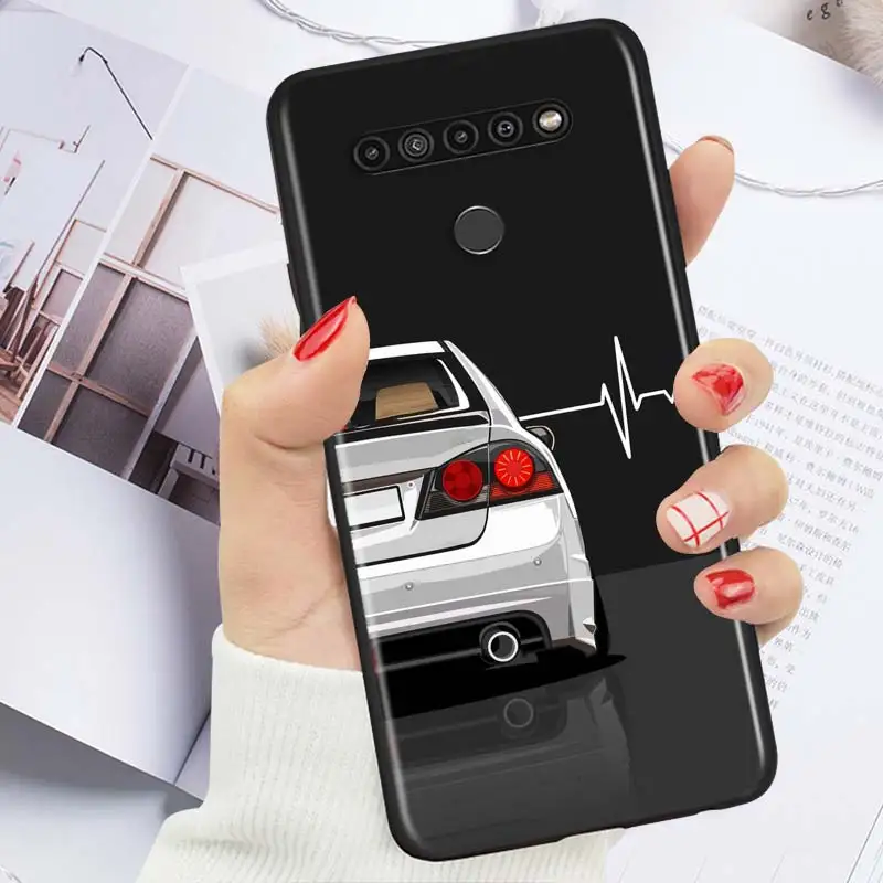 

Cool JDM Sport Car For LG K92 K42 K22 K71 K61 K51S K41S K30 K20 2019 Q60 V60 V50 S V40 V30 G8S G8 X ThinQ Phone Case
