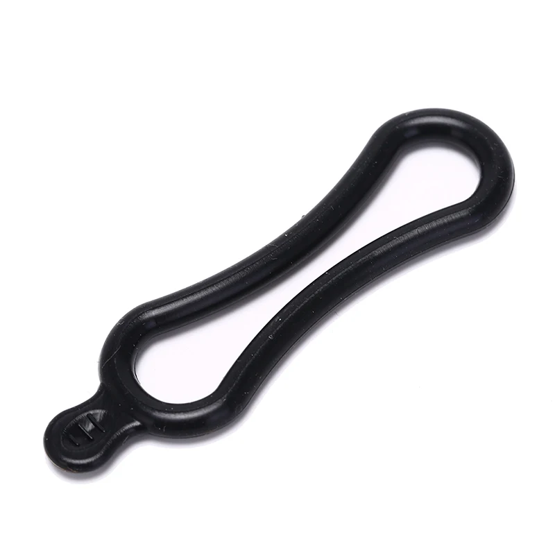 Полезный горячий 4 шт налобный велосипед черный резиновый ремешок ПВХ кольцо для