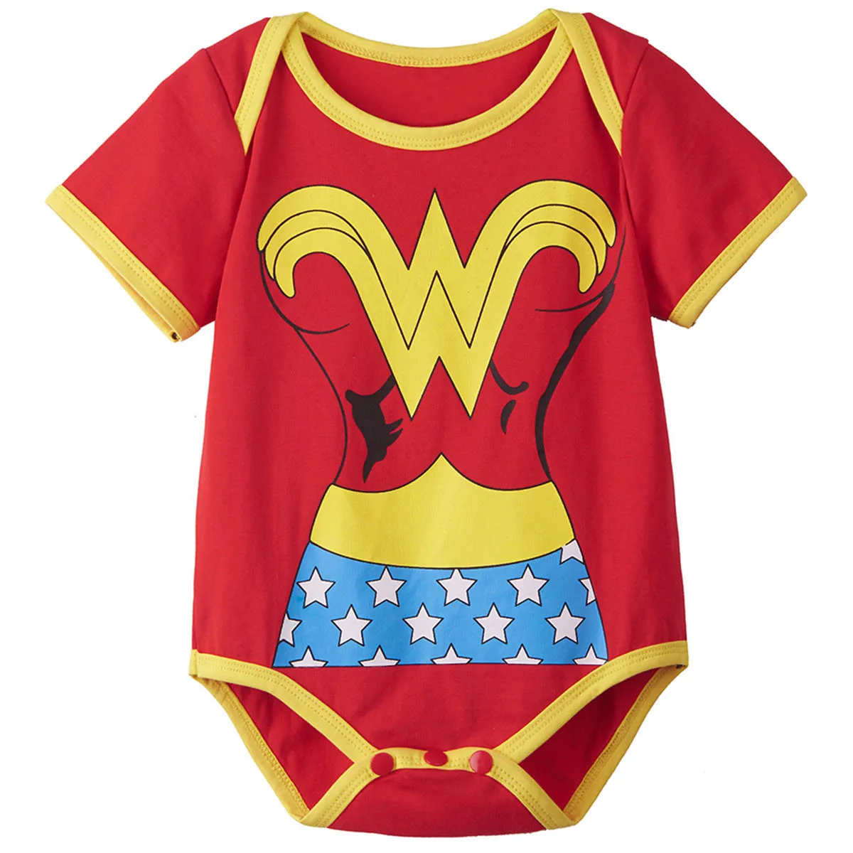 Wonder Woman Боди для новорожденных; Детский комбинезон для крещения; забавная одежда супергероя для маленьких девочек и мальчиков; Халк Росомаха; Чудо-Женщина; Жемчуг дракона - Цвет: Wonder Woman
