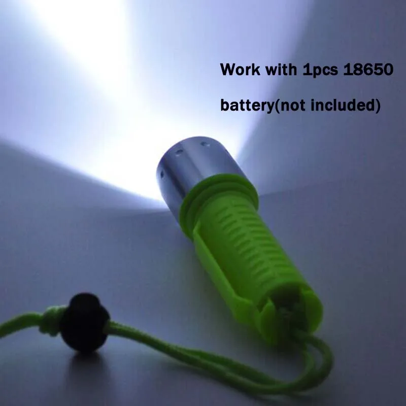 Светодиодный фонарик XM-L T6 для дайвинга водонепроницаемый фонарь с аквалангом