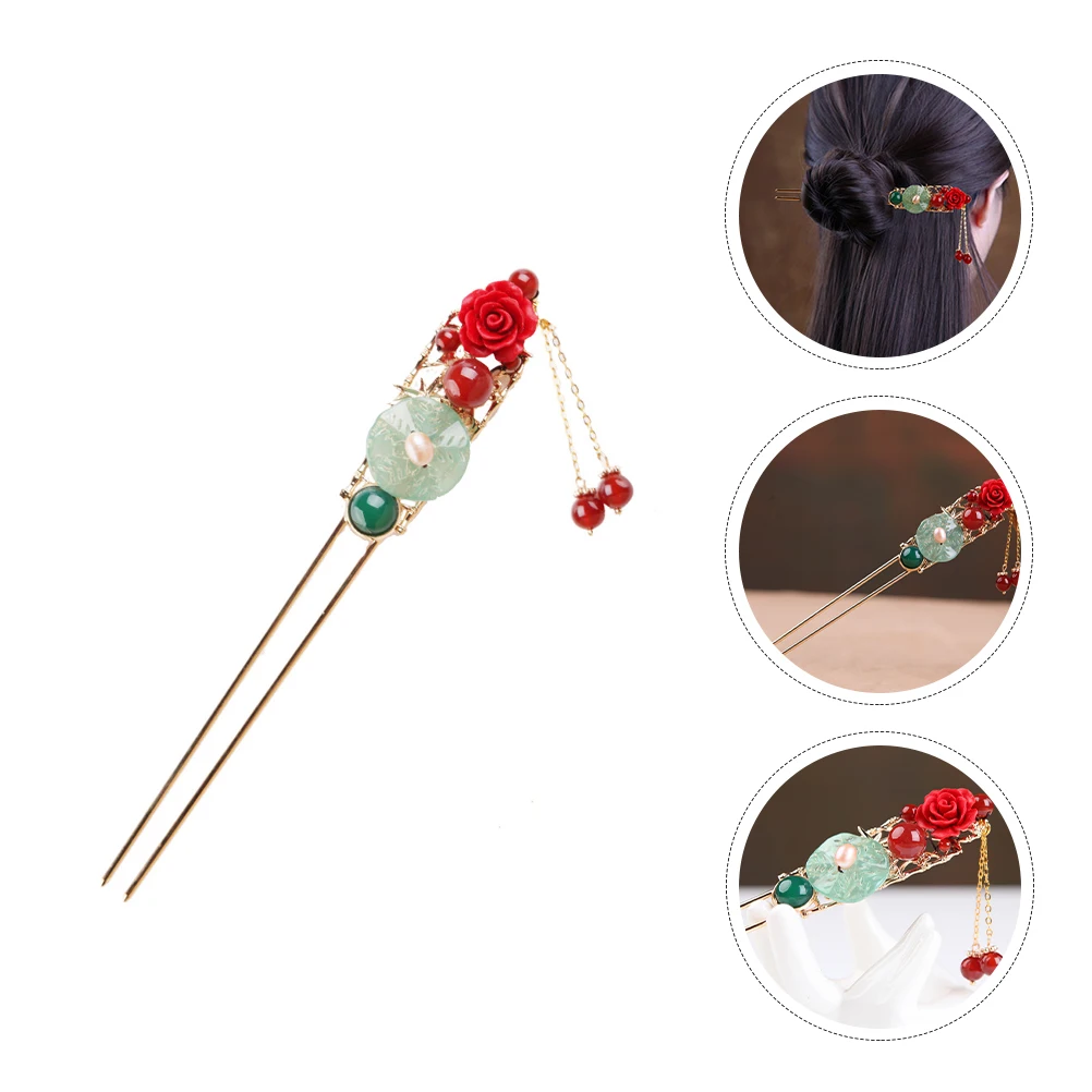 

1 PC Antique Hairpin Durable Decorative Hairpin Antique Hairpin Retro Headdress Antique Hair Stick