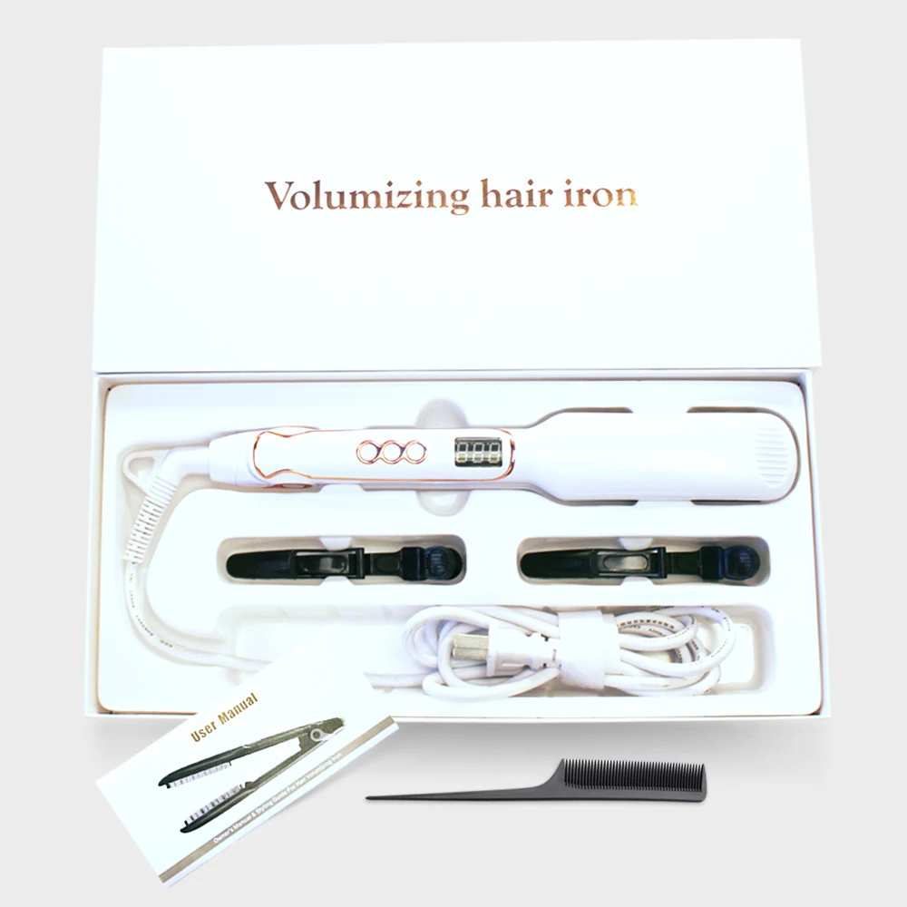 

Professional Hair Volumizing Flat Iron Hair Straightener Styling Tools for Hair volumized Heating MCH Fluffy Hair Straightener