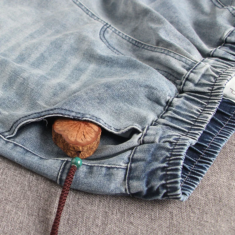 

Cute Love Print Embroidery Harem Denim Pants Woman Loose Patchwork Bleached Ripped Jeans Women Hight Waist Joggers