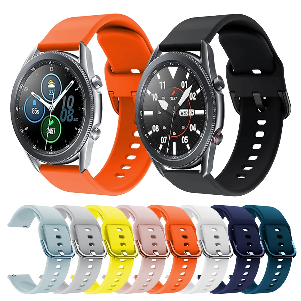 

Спортивный силиконовый сменный ремешок для Samsung Galaxy Watch 41 мм 45 мм, ремешок для Gear S3 Galaxy Active 2, Ремешки для наручных часов