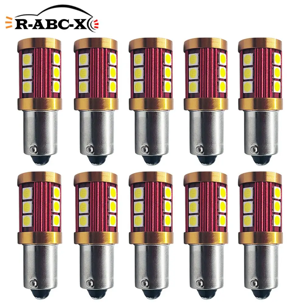 

10 шт./лот 3030 12smd BA9S T4W бесполярная автомобильная светодиодная лампа 10-30 В Автомобильная габаритная лампа для заднего хода Белый Желтый Янтарн...