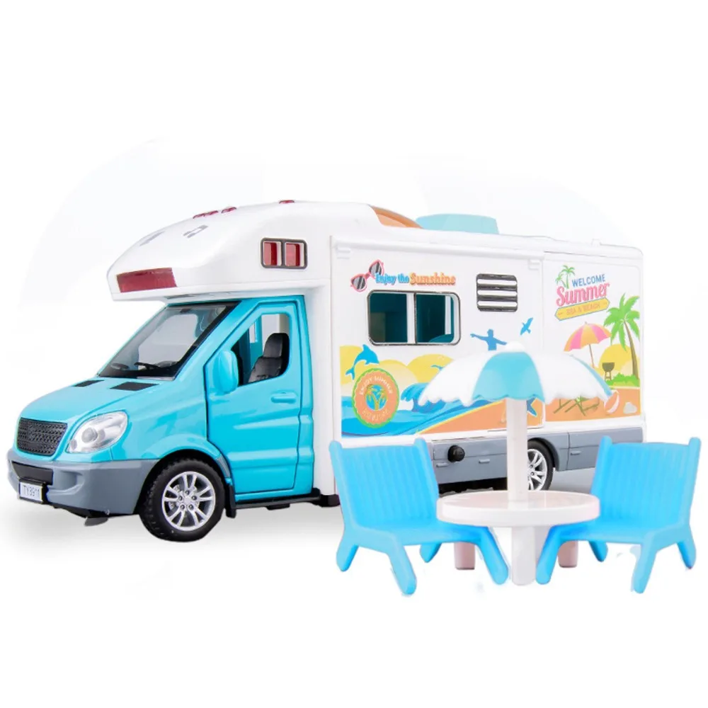 1:32 двигатель караван туристический автомобиль кемпер дома рекреационный RV