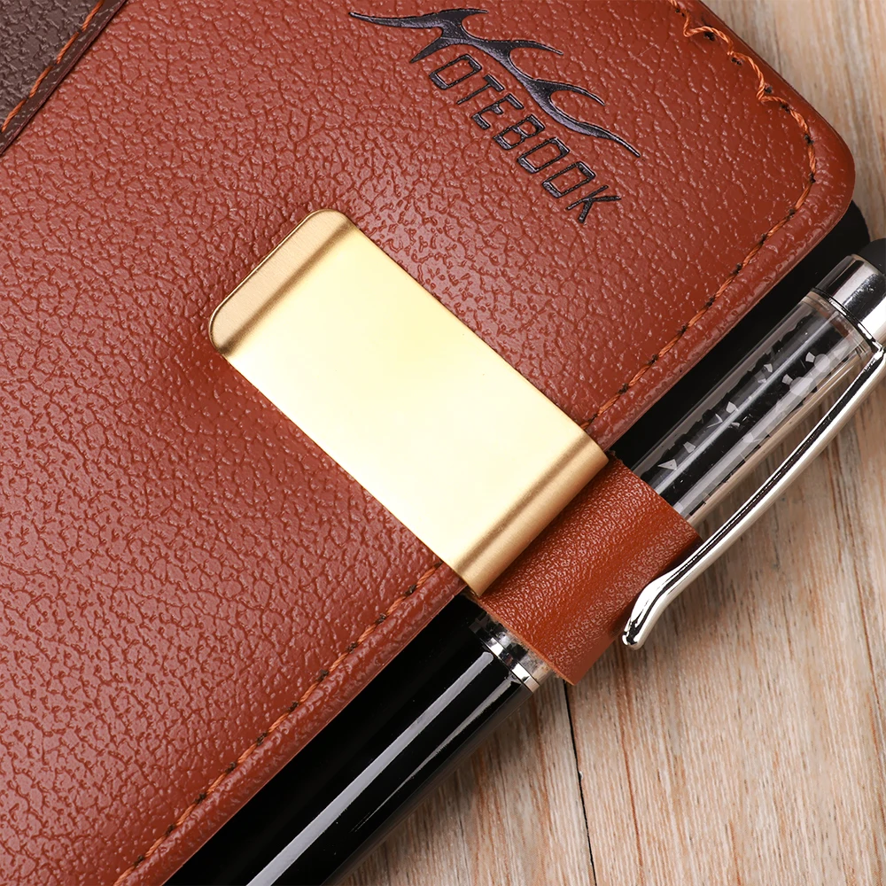 1 шт. металлический кожаный держатель для ручек латунный зажим карандашей из