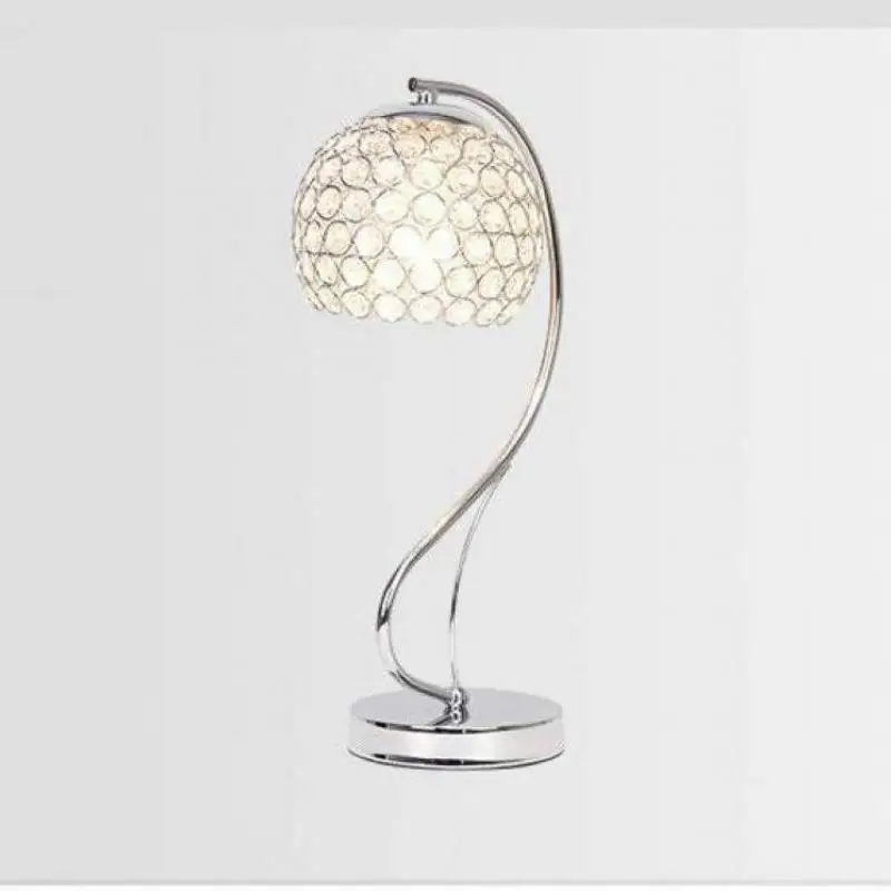 Современная простая Хрустальная настольная лампа для спальни Модная креативная