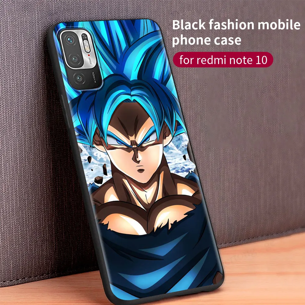 Аниме-Дракон мяч силиконовый чехол для Xiaomi Redmi Note 9S 9 10 8 Pro 7 9A 8T 9C 8A 7A 6 6A K40 черный