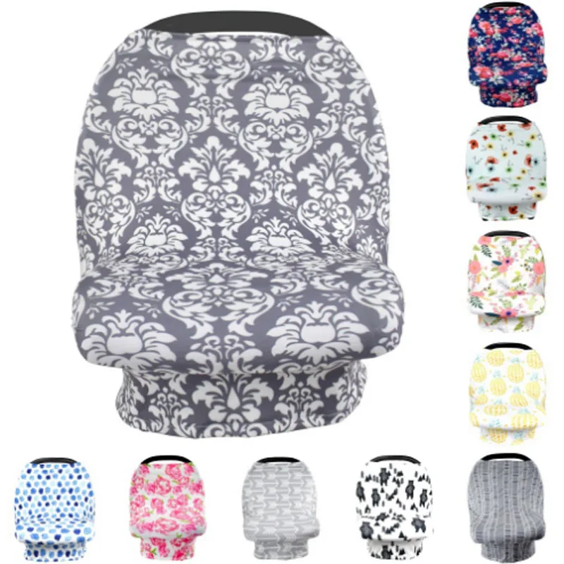 Nursing Breastfeeding Privacy Cover Baby Scarf Infant Car Seat Stroller Breast Feeding Covers Soft Stretch Fabric