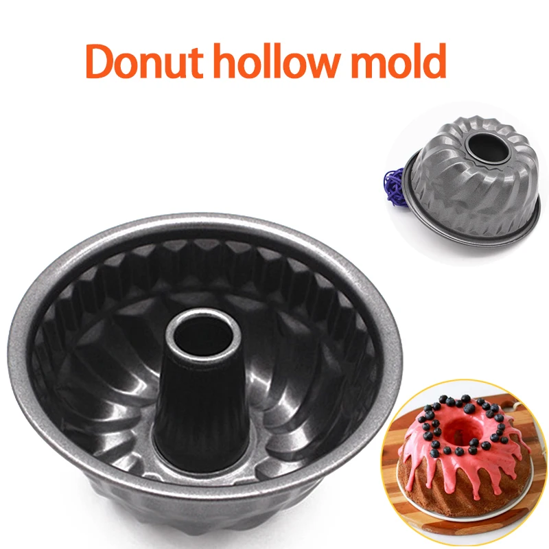 

Kitchen Cake Mold Nonstick Bakeware Fluted Cake Pan For Bread Sponge Cream Cake Mold Round Fluted Tube Floral Metal Baking Pans