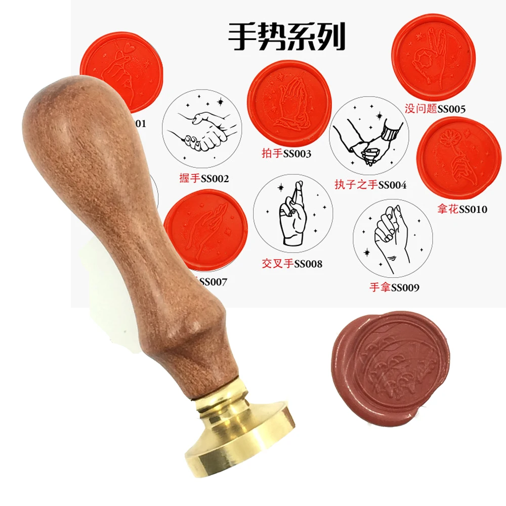 

Восковая печать для рук, Медная головка, деревянная ручка, круглая алфавит, скрапбукинг, ВИНТАЖНАЯ фотография, подарок высокого качества