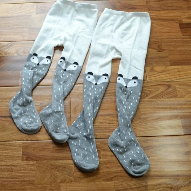 Зимние весенние колготки для маленьких девочек детские чулки Мультяшные