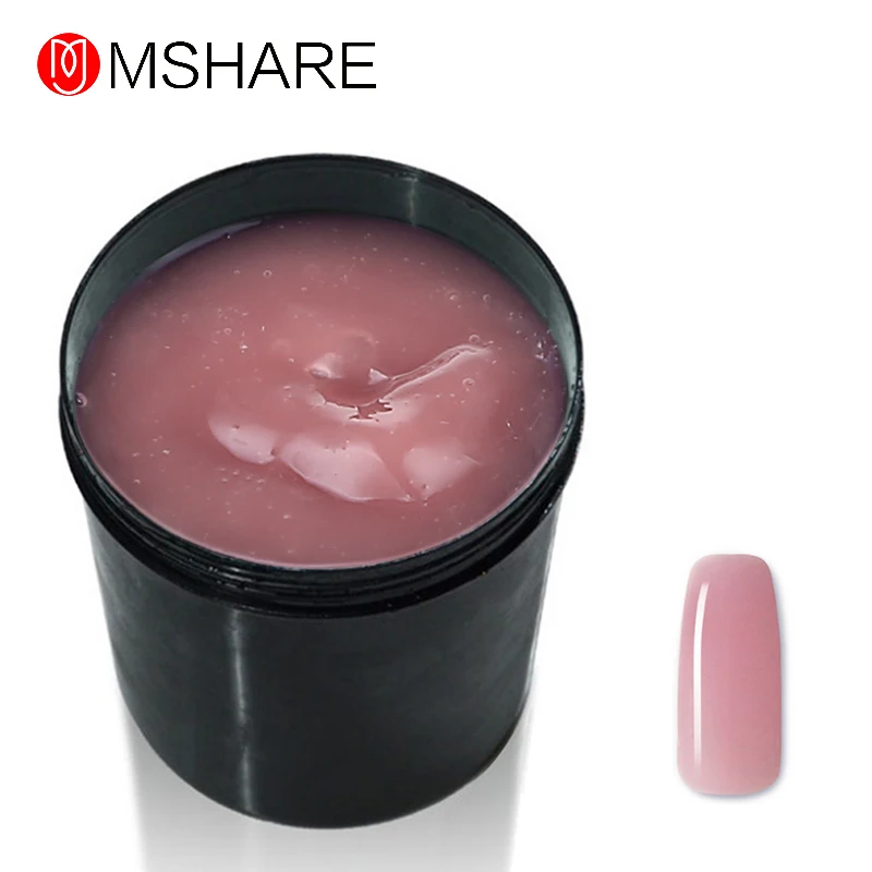 MSHARE волокно гель строитель гель 1 кг для наращивания ногтей с стекловолокном - Цвет: 017