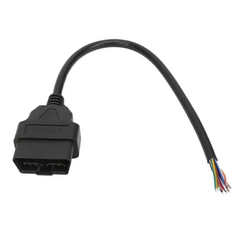 Штекерный адаптер OBD2 16 контактный кабельный разъем диагностический инструмент